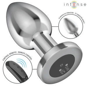 INTENSE - PLUG ANAL 10 VIBRATIONS MÃTAL AVEC TÃLÃCOMMANDE L